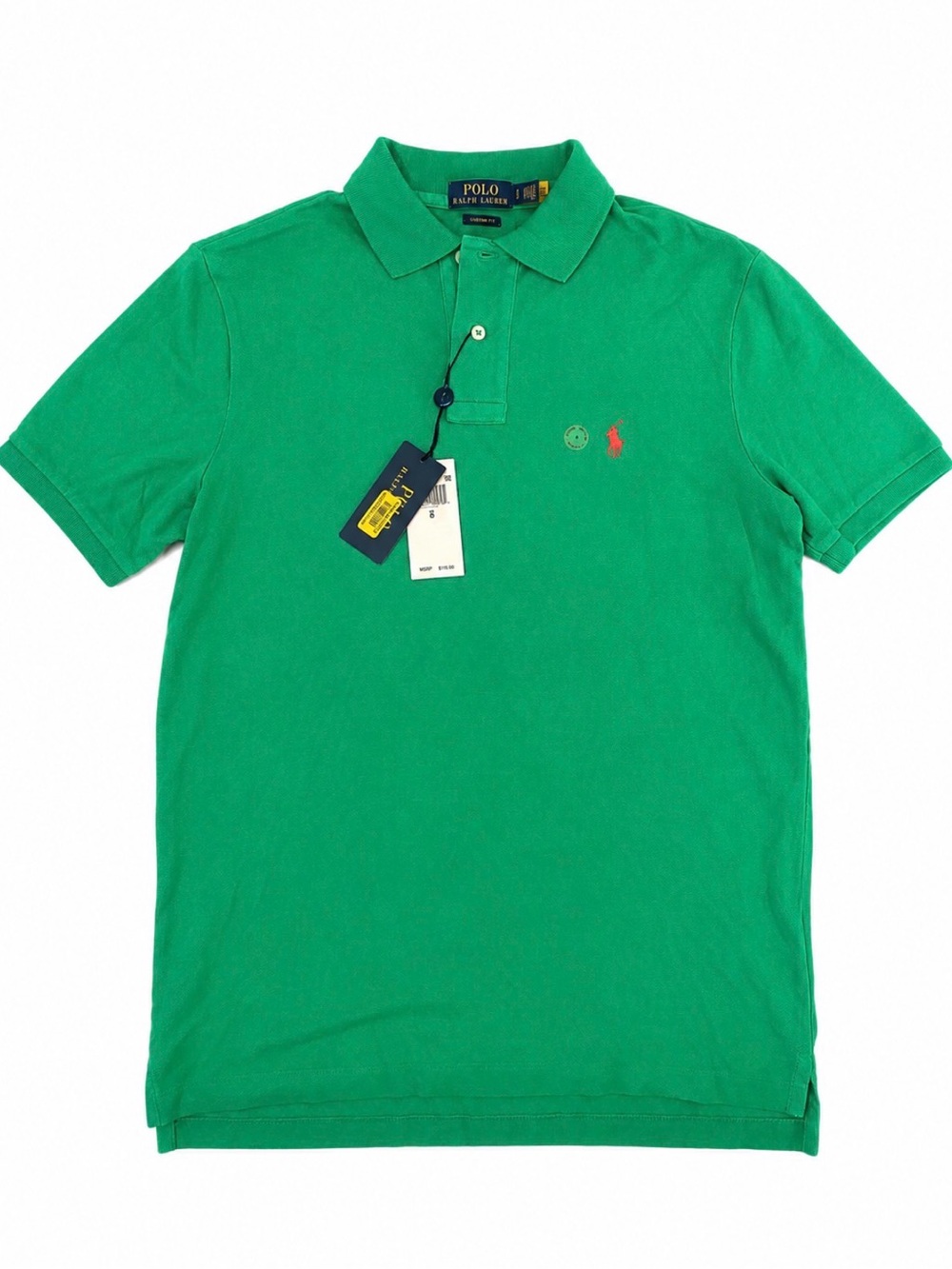 Polo by Ralph Lauren Green Short-Sleeve Classic Polo with Red Pony NWT sz small
